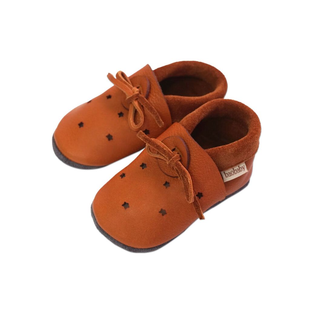 Baobaby Sandalen - Sterren Hazelnoot XXL - - MamaMilla