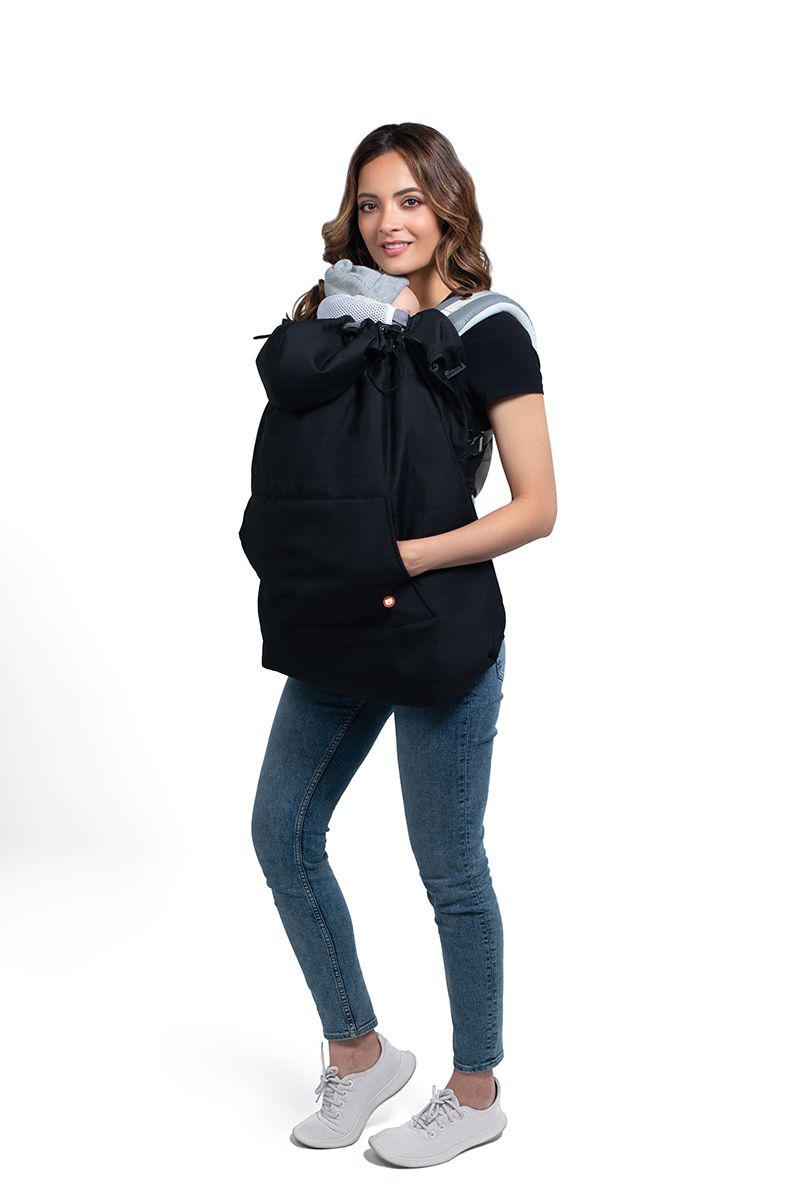 Wombat & Co. winterdraaghoes voor draagzak en inbakerdoek - Charcoal Black/Grey - Draaghoes - MamaMilla