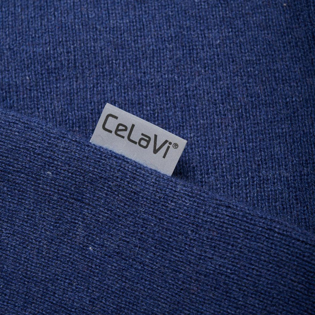CeLaVi olifantenhoed met wol - Pageant Blue Melange - wollen muts - MamaMilla