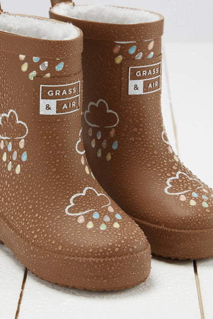 Grass &amp; Air Toffee Brown støvler set fra siden