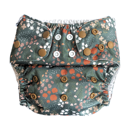 The Swedish Forest | Pocket Diaper | Slim 3-15kg: Ekollon / No inserts - - MamaMilla