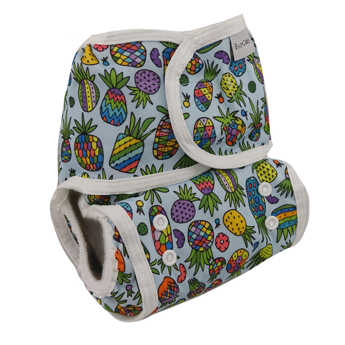 avo+cado one size sprout cover (hook &amp; loop) - Funky Pineapples, Groovy Whales, Happy Turtles, Jungle Leaves, Avocado Heroes - - MamaMilla