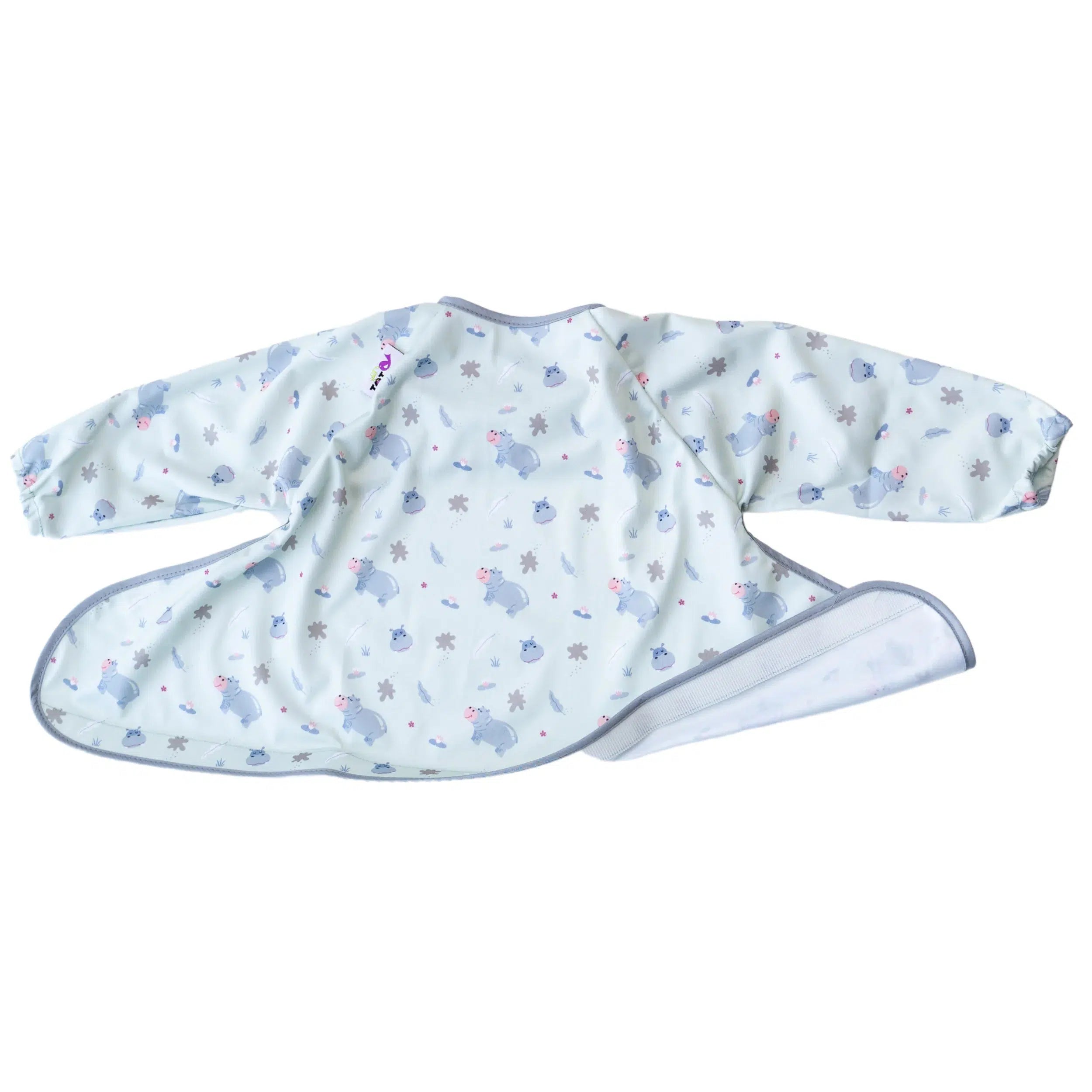 Tidy Tot Slab, Bord en Lepel - SET - Uil - Slab met mouwen - MamaMilla