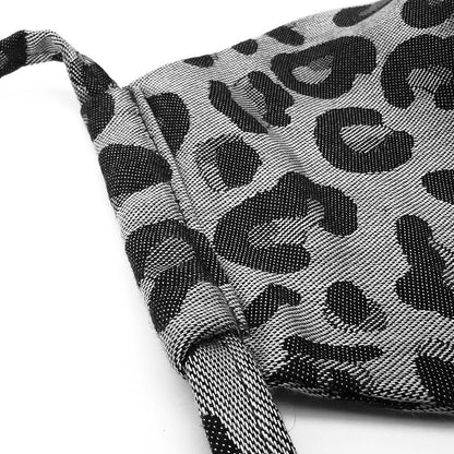 Fidella Mundbind - Leopard/Silver med bindebånd - - MamaMilla
