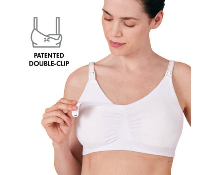 Medela Komfortabel 3-i-1 amme- og pumpe-BH, sort, str. L - MamaMilla