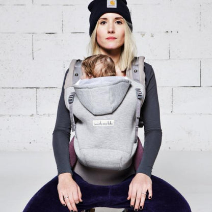 Love radius bæresele inkl. babyindsats - Hoodie carrier - Lysegrå/Athletic Grey - bæresele - MamaMilla