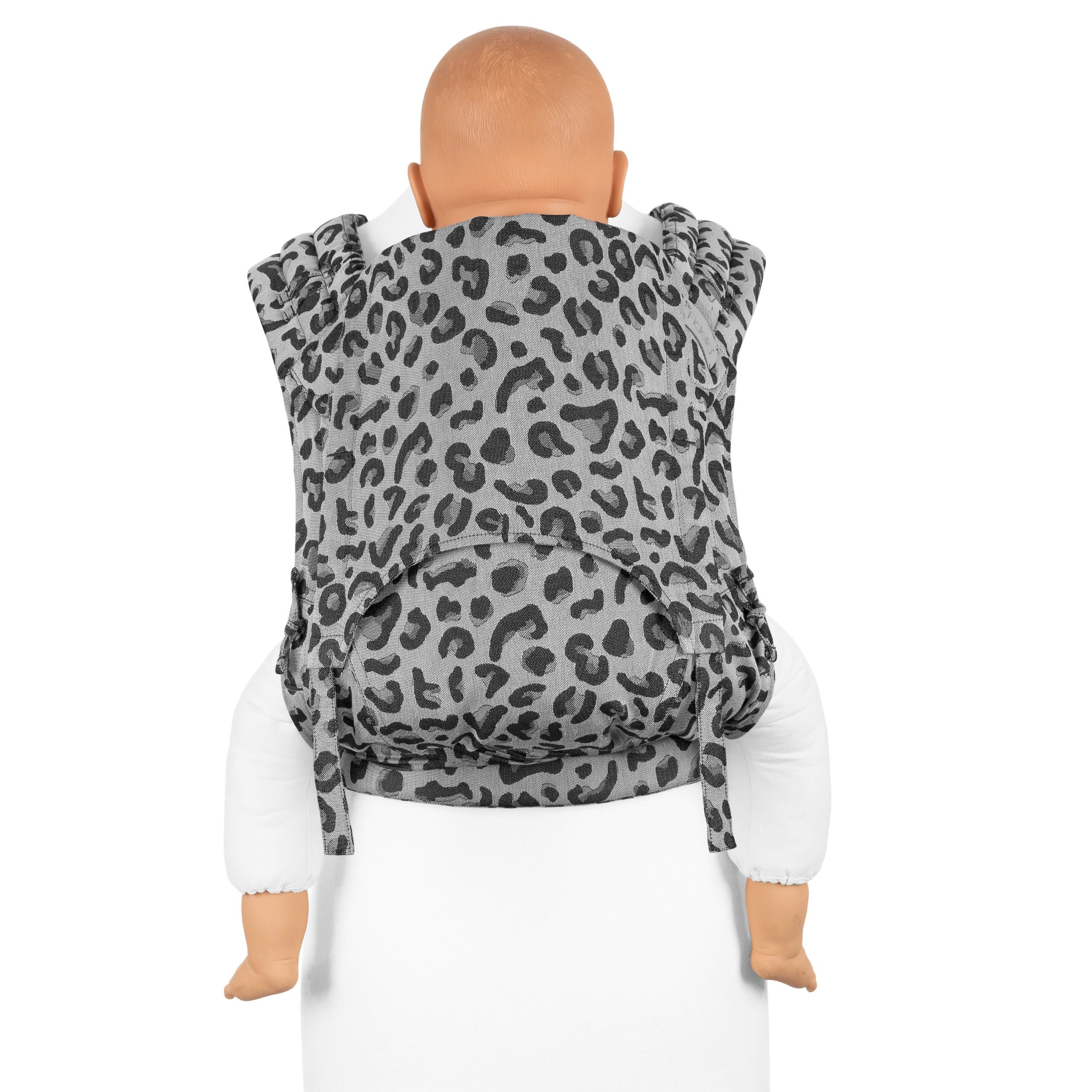 Fidella FlyClick Bæresele - Leopard Silver - Baby - bæresele - MamaMilla